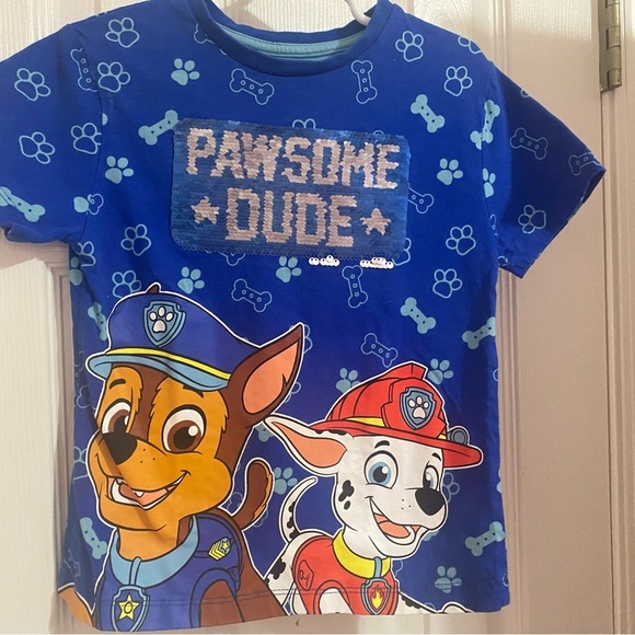 New Paw Patrol Sequin Flip Tee Shirt - Picture 6 of 9